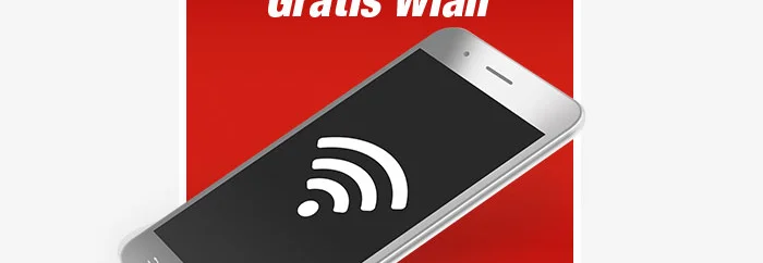Smartphone mit Wifi-Symbol auf dem Display