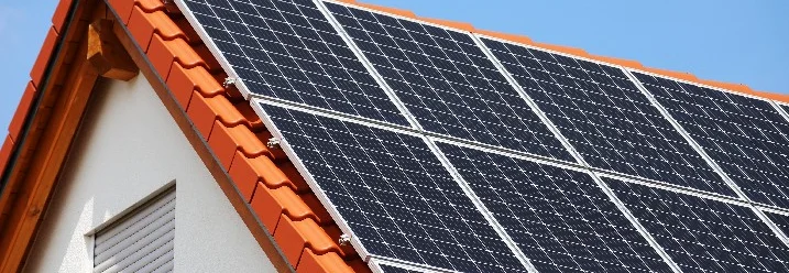 Solaranlage auf einem Dach